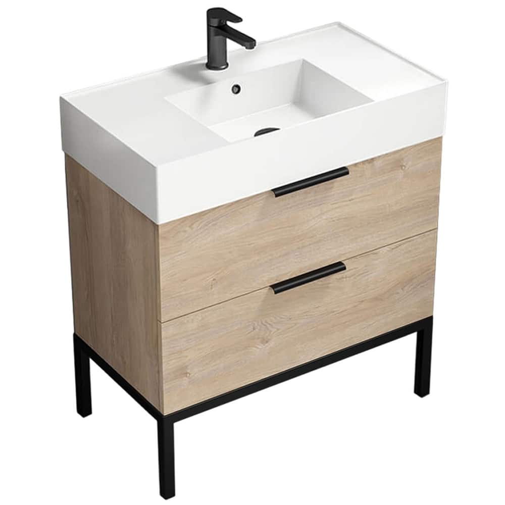 Nameeks Derin-3217 Derin 32" Free Standing Single Basin Vanity Set