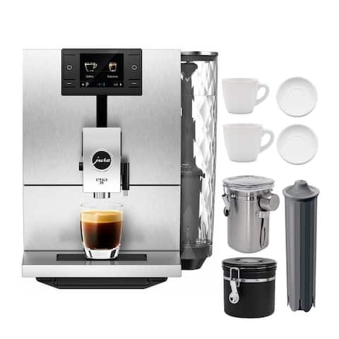 Jura ENA 8 Signature Line Automatic Coffee Machine Bundle