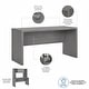 preview thumbnail 9 of 46, Echo 60W Credenza Desk from Office by kathy ireland®