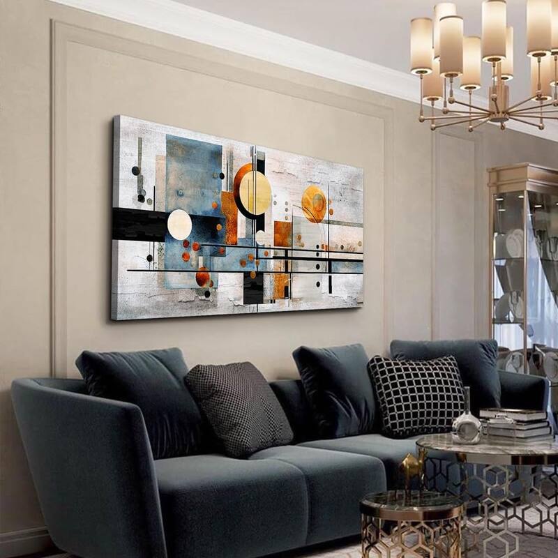 Color Block Line Canvas Prints, Abstract Pictures
