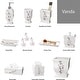 preview thumbnail 6 of 4, Creative Scents Vanda White Bathroom Accessories Set of 4