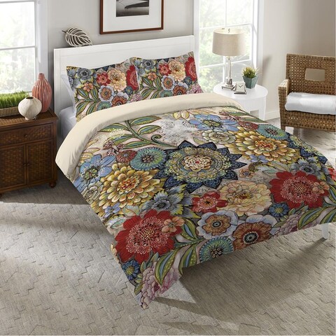 Laural Home Boho Bouquet Duvet Cover