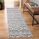 SAFAVIEH Tulum Vetuta Moroccan Boho Chic Area Rug - 2' x 8' Runner - Ivory/Black