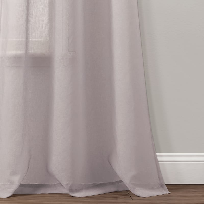 Lush Decor Umbre Fiesta Sheer Window Curtain Panel Pair - 84" x 38"