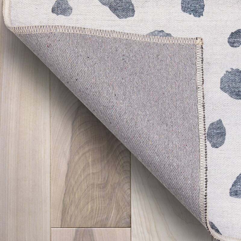 Well Woven Kids Rugs Animal Dots Modern Machine Washable Area Rug
