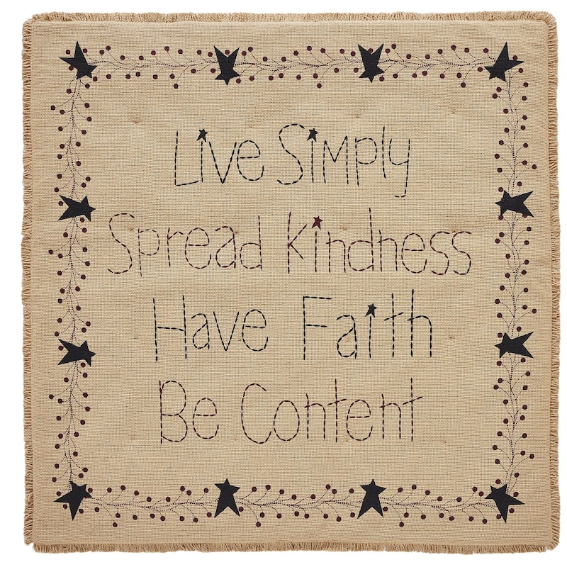 Pip Vinestar Burlap Lap Throw 32Wx32L