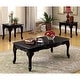 preview thumbnail 9 of 8, Furniture of America Mariefey 3-piece Coffee and Side Table Set Black