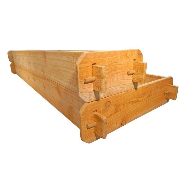 Raised Bed Kit 2 Tiered (1x6 2x6) Western Red Cedar with Mortise and