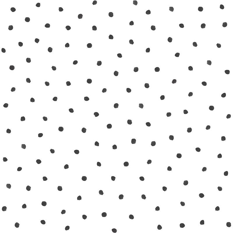 Chesapeake Pixie Black Dots Wallpaper - 20.9 x 396 x 0.025