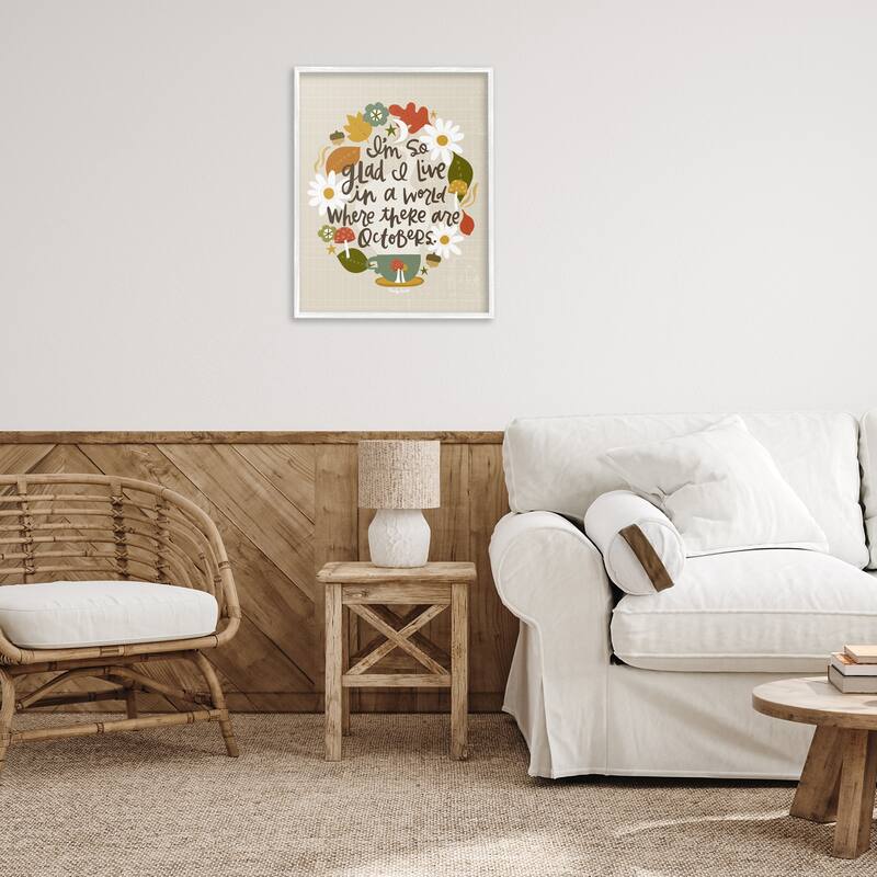 Stupell A World Where There Are Octobers Framed Giclee Art Design By Mandy Ford Art + Illustration