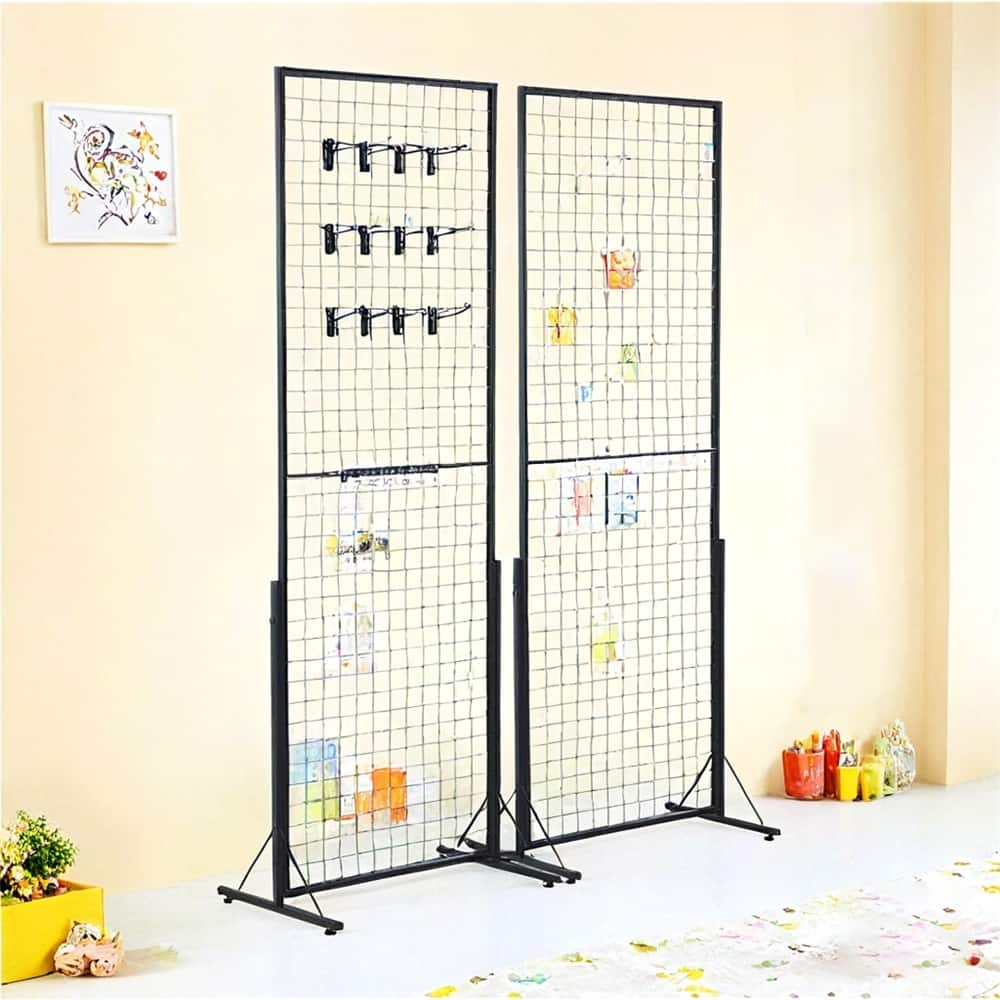Grid wall Display System 2-Pack,24"x67" Double-Sided Grid Wall Panels