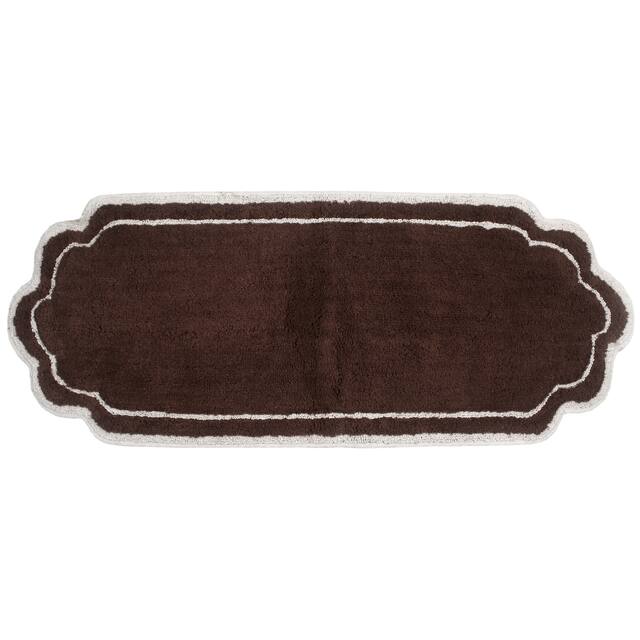 Home Weavers Allure Collection Absorbent Cotton, Machine Washable and Dry Bath Rugs