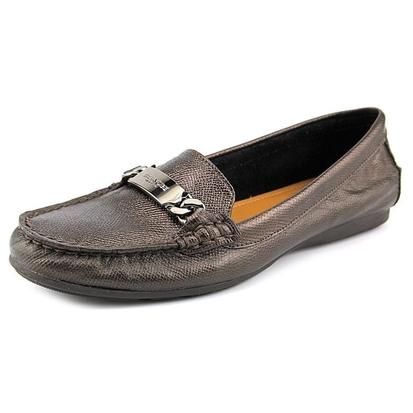 coach womens olive sand printed snake closed toe loafers