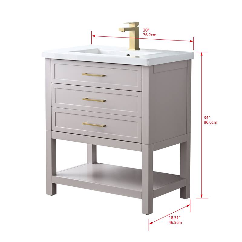 Sudio Design Arlo 30" Single Bathroom Vanity