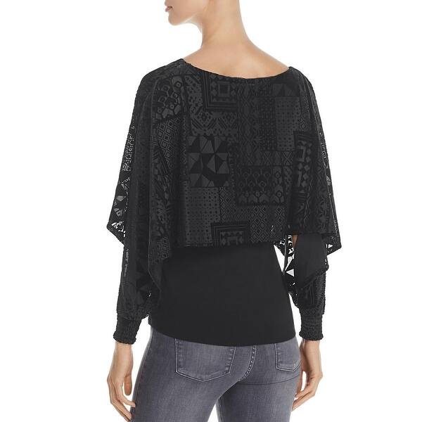 Shop Status By Chenault Womens Blouse Velvet Burnout Free