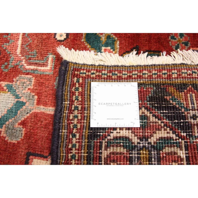 ECARPETGALLERY Hand-knotted Sarabi Dark Red Wool Rug - 7'2 x 10'8