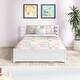 preview thumbnail 4 of 7, Full Size Wooden Platform Bed Frame with 4 Storage Drawers & Headboard, Solid Wood Bed Frame with Storage, No Box Spring Needed