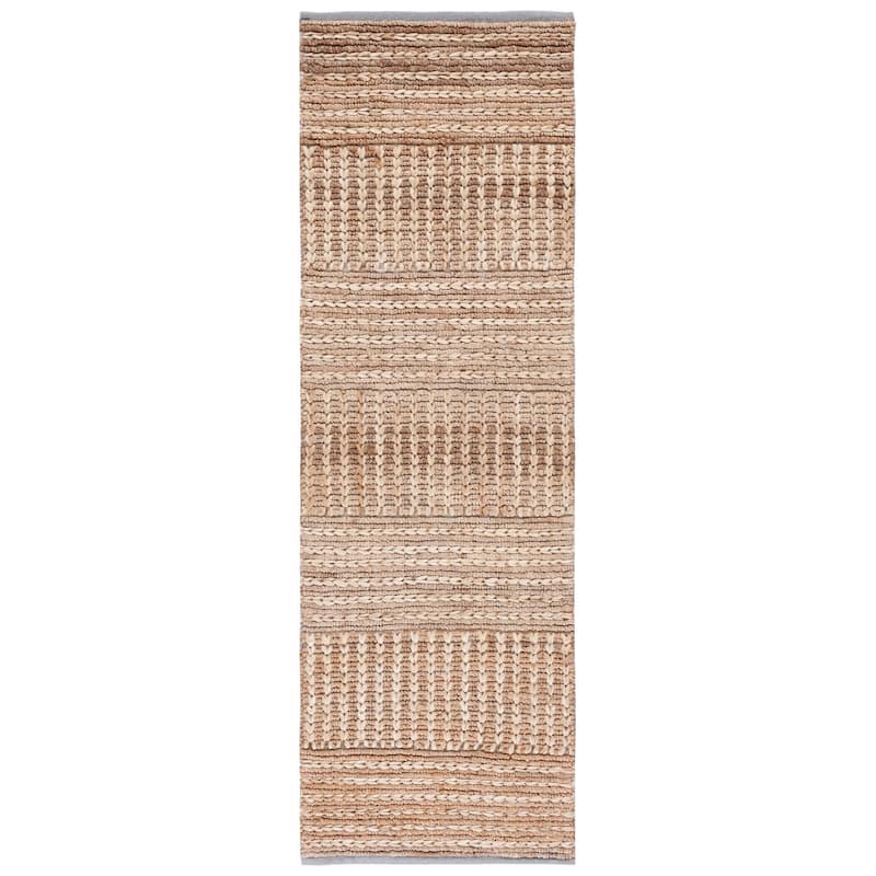 SAFAVIEH Handmade Natural Fiber Hilda Casual Jute Rug - 2'6" x 8' Runner - Natural