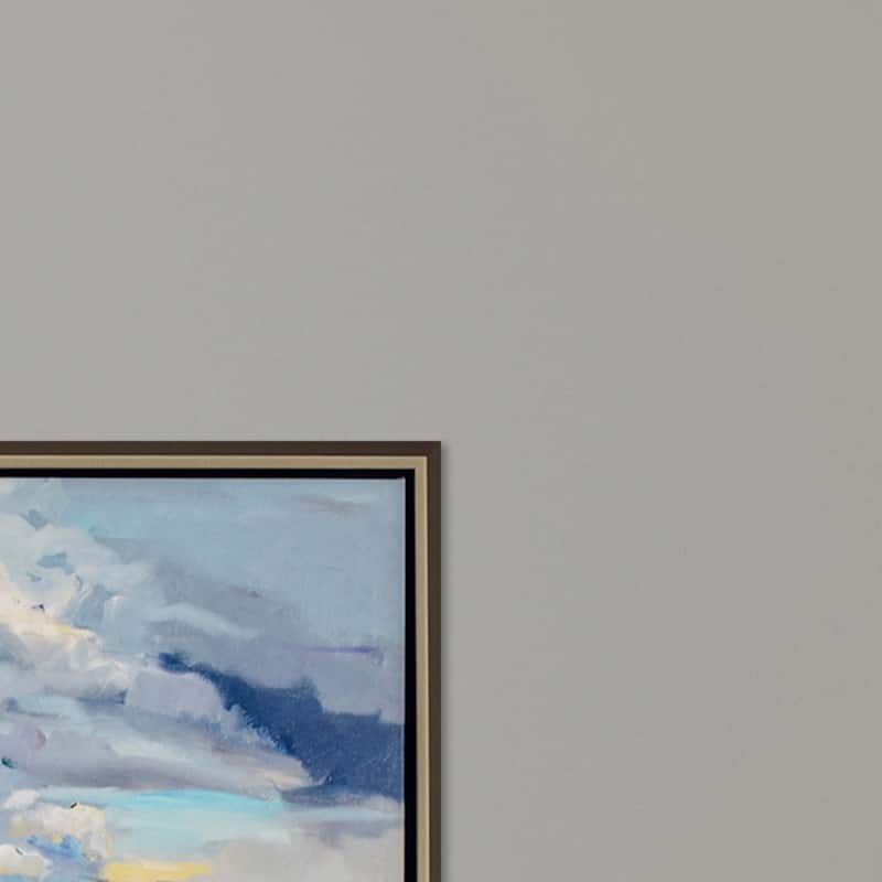 Marsh Skies Framed Giclee on Canvas - Blue - Bed Bath & Beyond - 37188649
