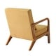 preview thumbnail 60 of 141, 25" W Mid Century Upholstered Wood Accent Chair with Pillow set of 2