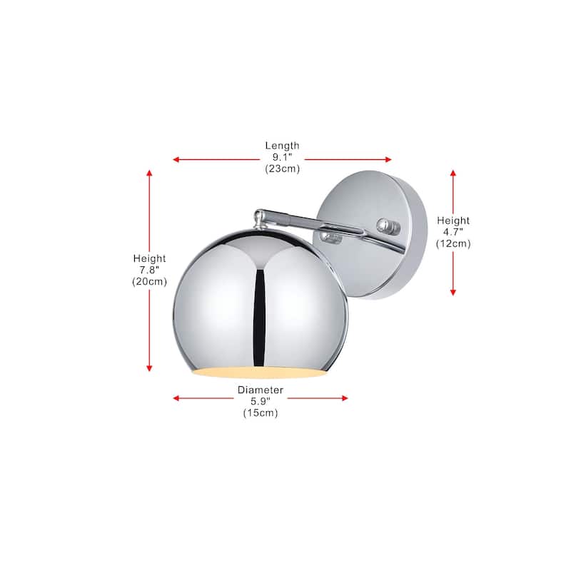 Elegant Lighting LD2355 Othello 8" Tall Bathroom Sconce