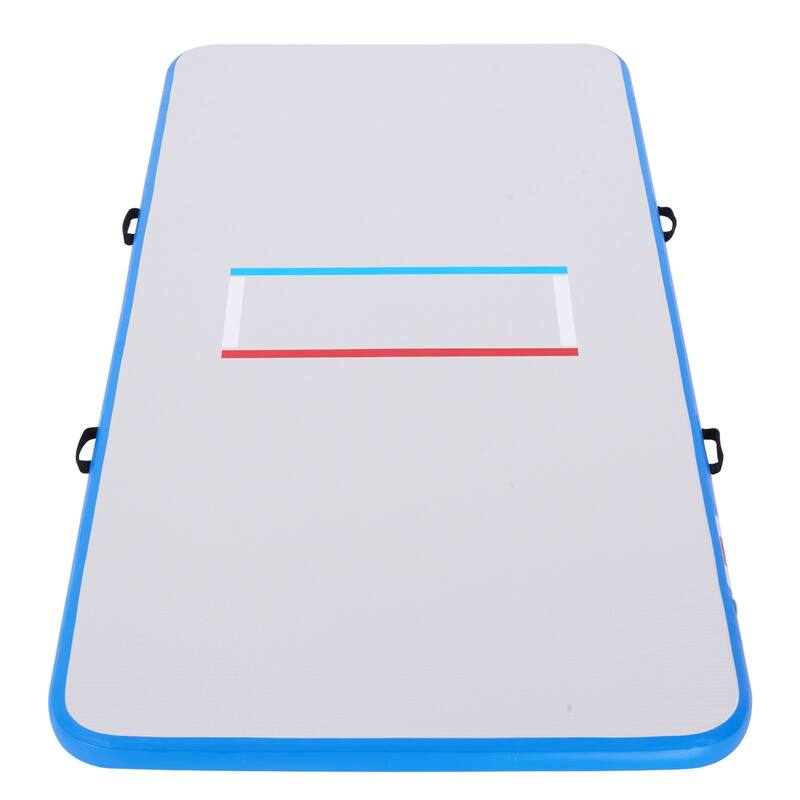 PVC Foldable 10x5 ft Wrestling Mat with 600W Air Pump - 120" x 60" x 3.96"