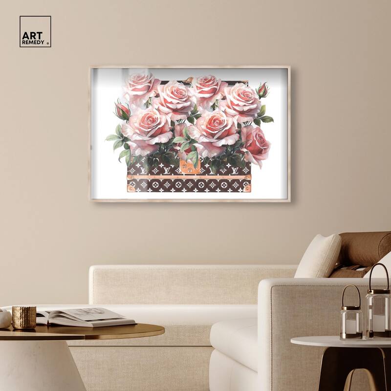 Doll Memories - Stylish Roses Shadowbox by Art Remedy