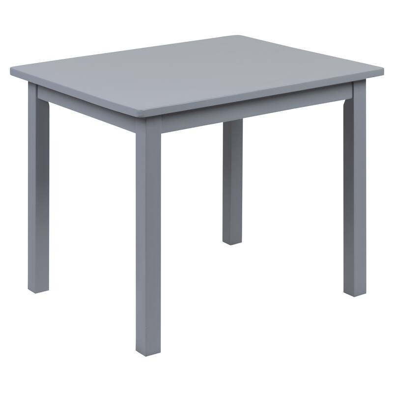 Kids 3 Piece Solid Hardwood Table and Chair Set for Playroom, Kitchen