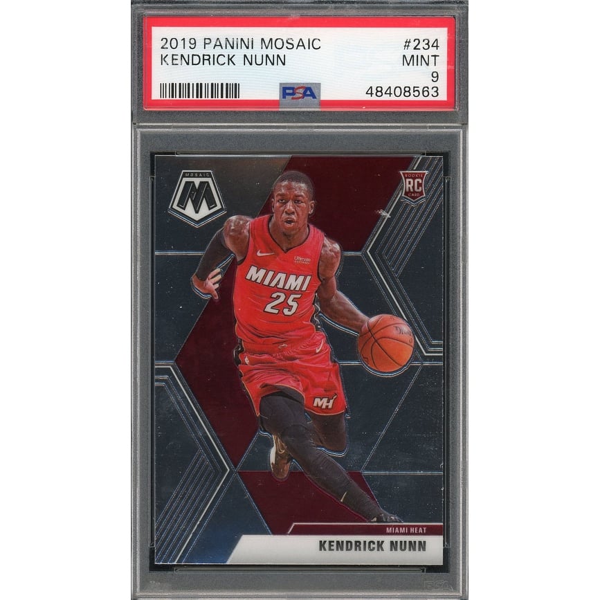 Kendrick Nunn 2019 Panini Mosaic Basketball Rookie Card RC #234 Graded PSA 9 MINT - 8'6" x 11'6"