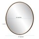 preview thumbnail 10 of 15, Allan Andrews Round Contemporary Wall Mirror with Vintage Matte Finish - 47"D