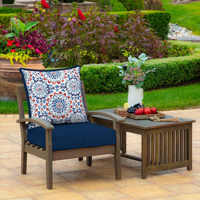 ARDEN Outdoor Foam Deep Seat Cushion Set, 24 in x 24 in