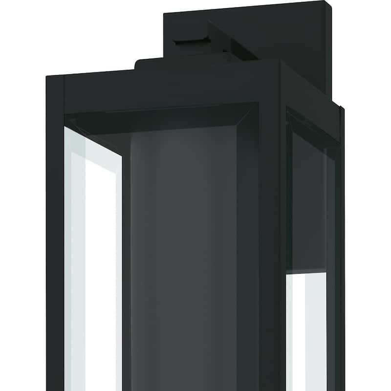 Earth Black LED Outdoor Wall Lantern from the Westover Collection