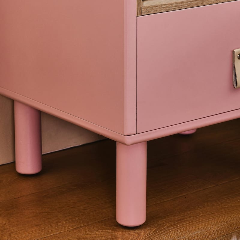 Modern Single-Drawer Bedside Table, Bedroom Nightstand, Wooden, Compact, Nordic Style