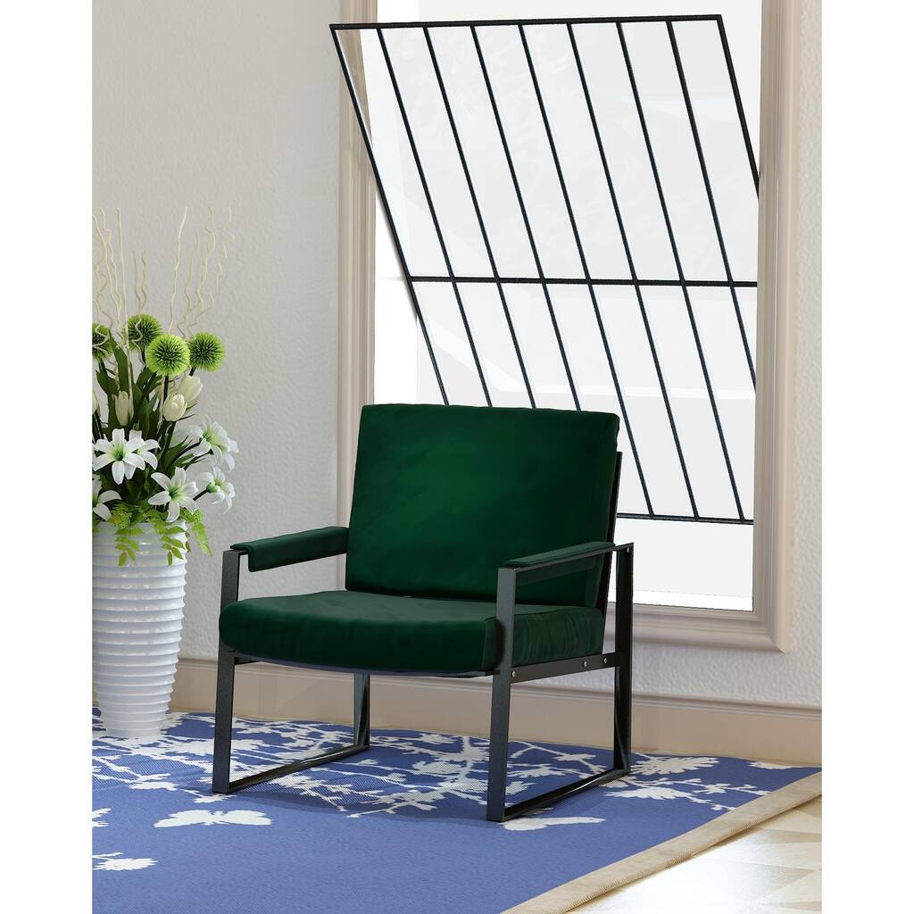 Swivel Leisure chair lounge chair velvet chocolate color