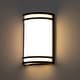 preview thumbnail 2 of 11, C Cattleya Integrated LED Brushed Nickel/Oil-rubbed Bronze Indoor Wall Light with Acrylic Shade