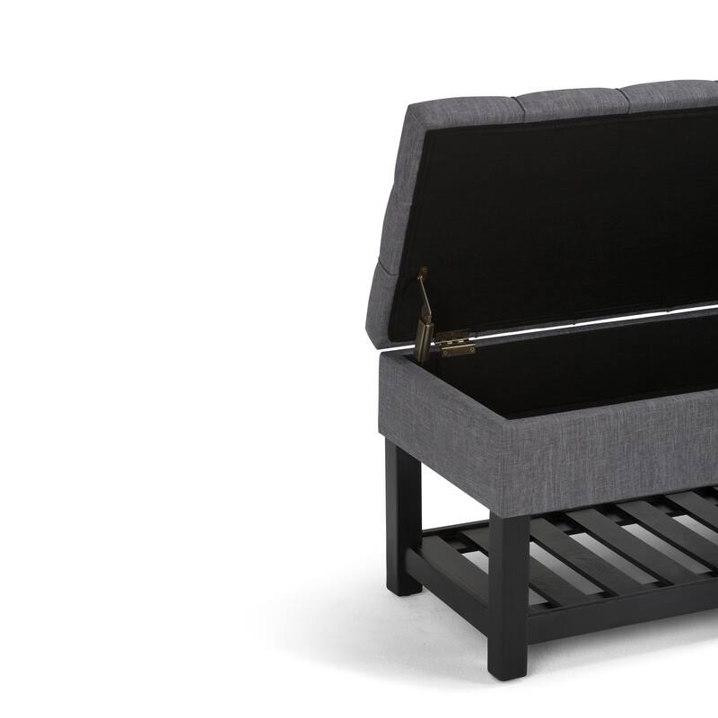 WYNDENHALL Wyatt 44 inch Wide Transitional Rectangle Ottoman Bench - 43"x 17"x 18.5"