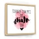 preview thumbnail 10 of 10, Designart 'I Am Not Perfect But My Nails Are' Modern Framed Canvas Wall Art Print