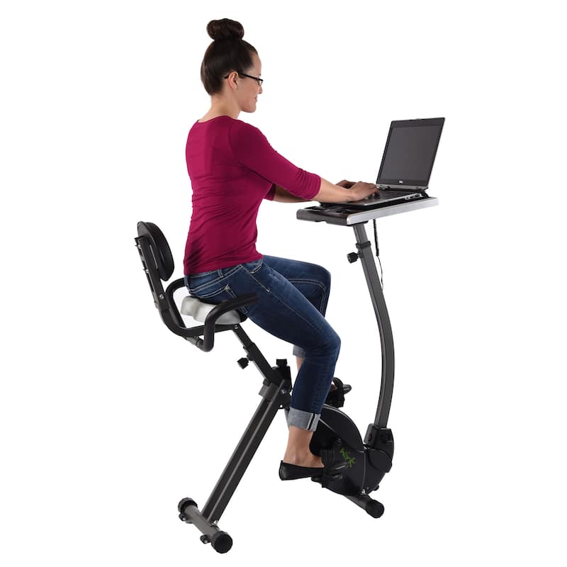Stamina Products 85-2221 Wirk Ride Exercise Bike Workstation and Standing Desk - 42.25