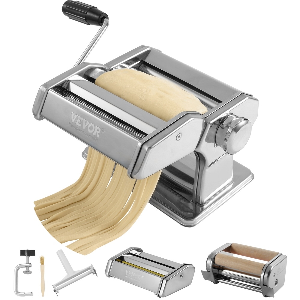 VEVOR Pasta Attachment for KitchenAid Stand Mixer, Stainless Steel Pasta  Sheet Roller Attachment, Pasta Maker Machine Accessory with 8 Adjustable  Thickness Knob, KitchenAid Pasta Attachment by VEVOR
