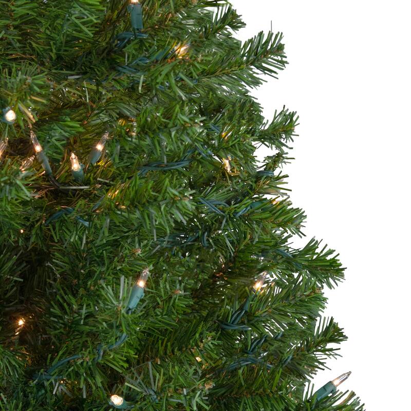 6' Pre-Lit Medium Canadian Pine Artificial Christmas Tree Clear Lights - 6 Foot