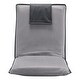 preview thumbnail 9 of 8, 6-Position Adjustable Folding Floor Chair with Suede Fabric Backpack Strap & High Weight Capacity - 18.3" x 20.9" x 20.5"