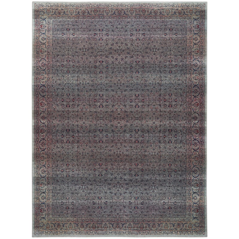 Brilliance Machine Washable Vintage Oriental Medallion Area Rug