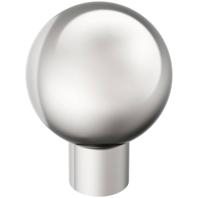 Amerock BP37660 Coble 1-1/8" Smooth Round Cabinet Knob - Polished Nickel