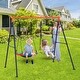 preview thumbnail 7 of 5, 32" Saucer Swing with Stand for Kids Outdoor