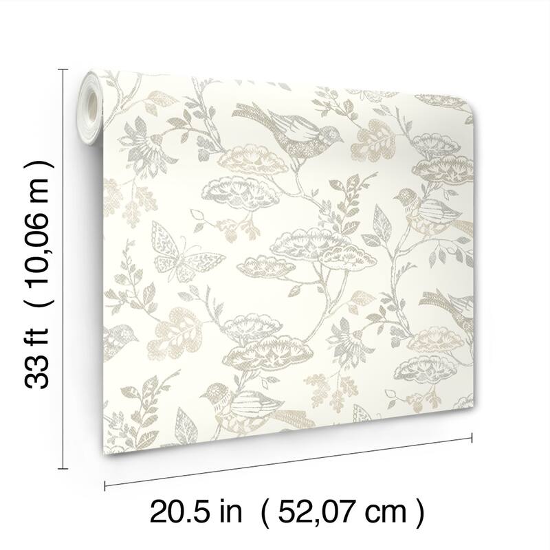 Chesapeake Malmo Grey Trail Wallpaper