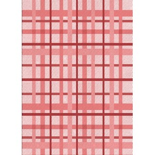 Ahgly Company Machine Washable Transitional Deep Rose Pink Area Rugs ...