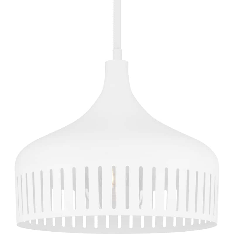 Keagan 1-Light Matte White Pendant Light