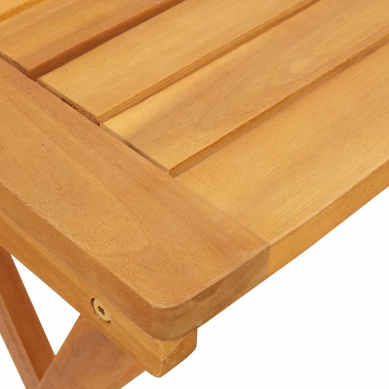 vidaXL Garden Table Natural wood Solid acacia wood with an oil finish - 14.2 x 19.7 x 23.6