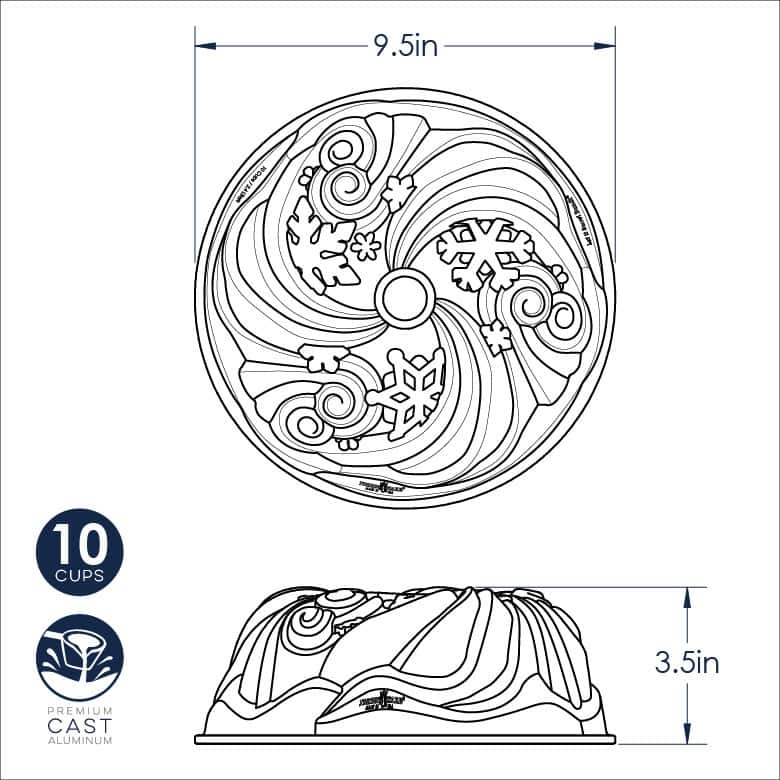 Nordic Ware Let It Snow Bundt Pan