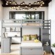 preview thumbnail 16 of 26, Storage-Savvy Design Full Over Twin Bunk Bed with 3 Additional Drawers